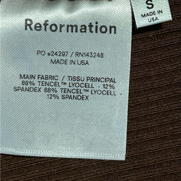 Reformation Formosa Knit Dark Brown Dress - Picture 9 of 11